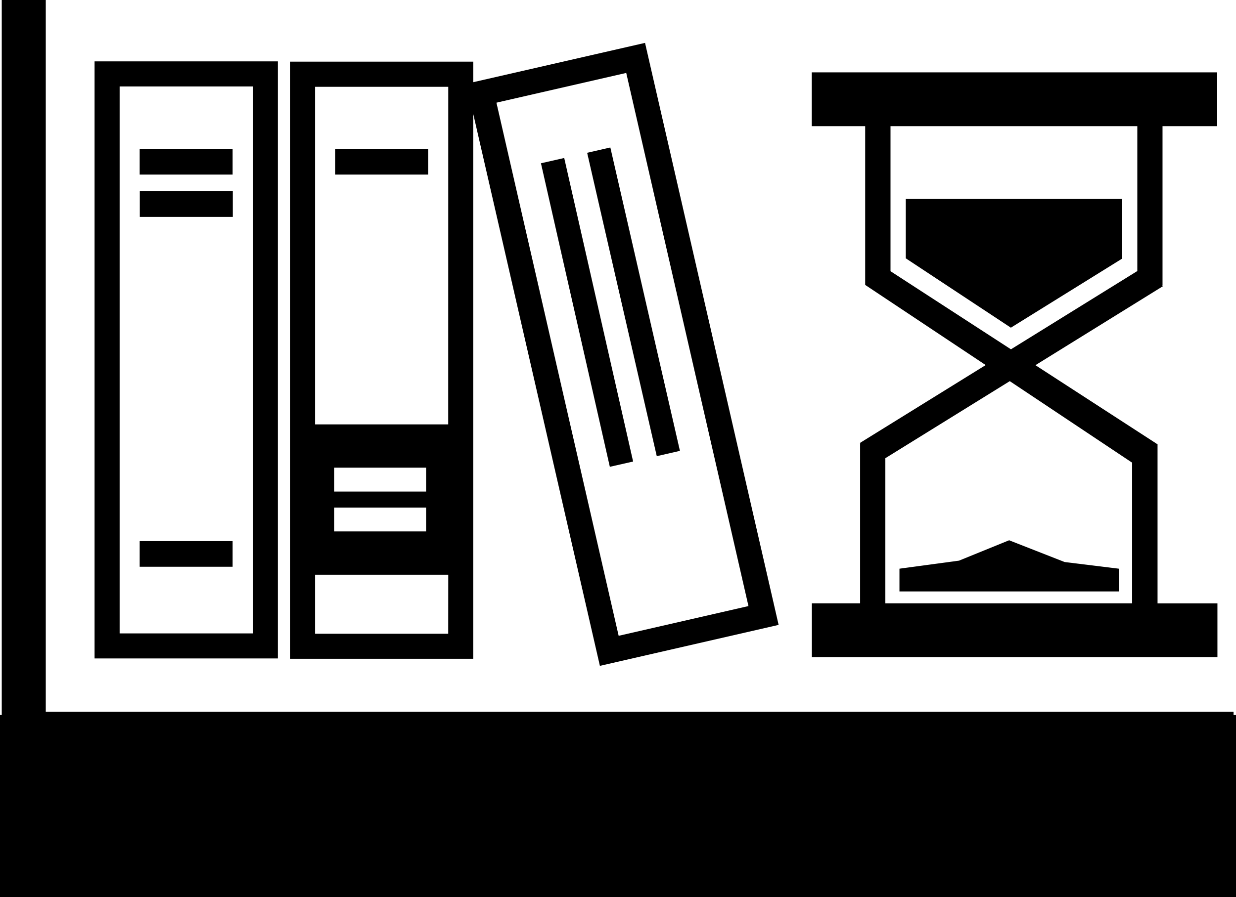 Books And Sand Clock Editable Svg Line Art Free Vectors